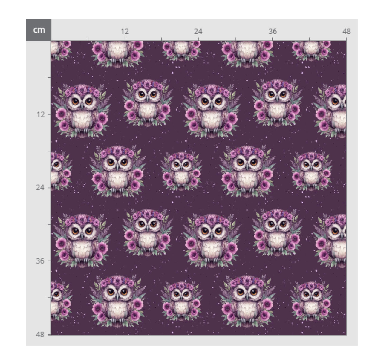 Lila Blumen Eule Dauervorbestellung